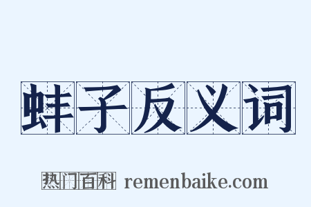 蚌子反义词是什么意思的图片